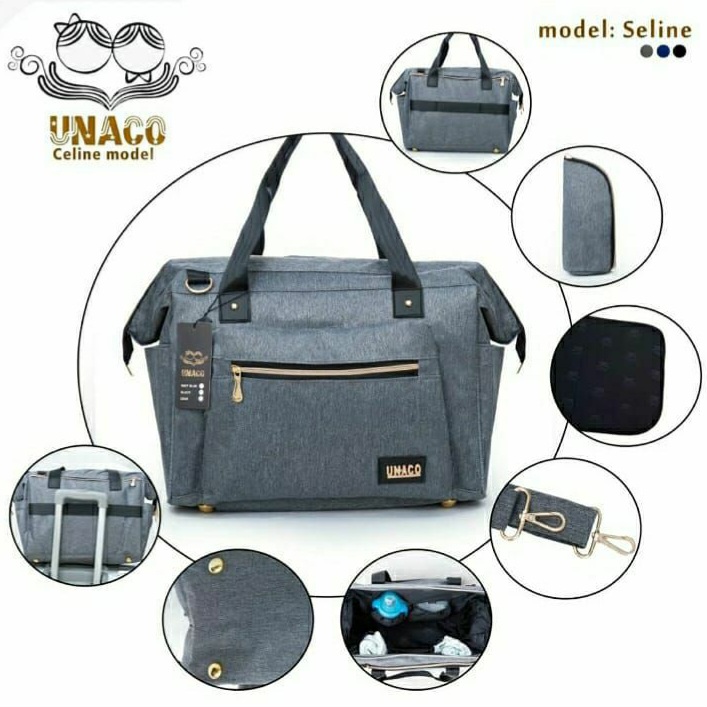 ساک لوازم یوناکو مدل سلین (طوسی)