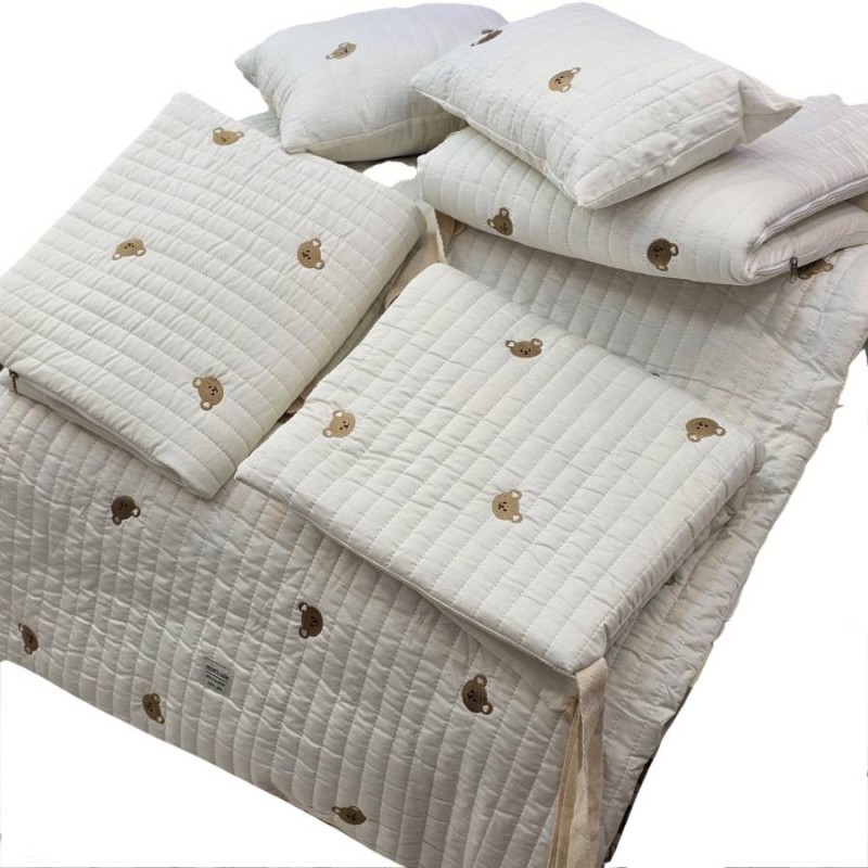 سرویس روتختی نوزاد هفت تکه طرح تدی برند مامزکیوتی