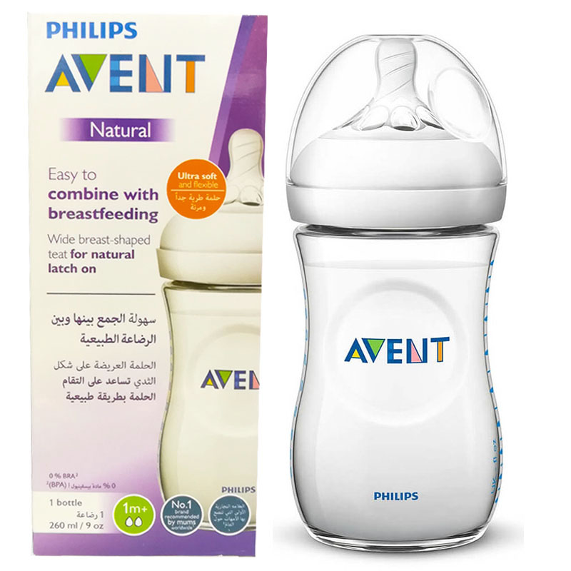 شیشه شیر نچرال اونت ۲۶۰ میل (بدون جعبه)