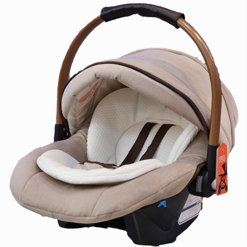 کریر ۴ کاره اگنس (پارچه کرم اعلا - دسته مسی) (قابل تبدیل به صندلی ماشین)