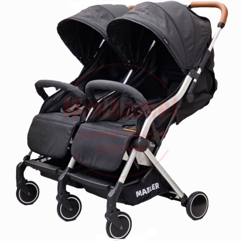 کالسکه دوقلو مایلر فلکس Maeler Folks (همراه کارت گارانتی ۱۲ ماهه و ۳۶ ماه خدمات پس از فروش)