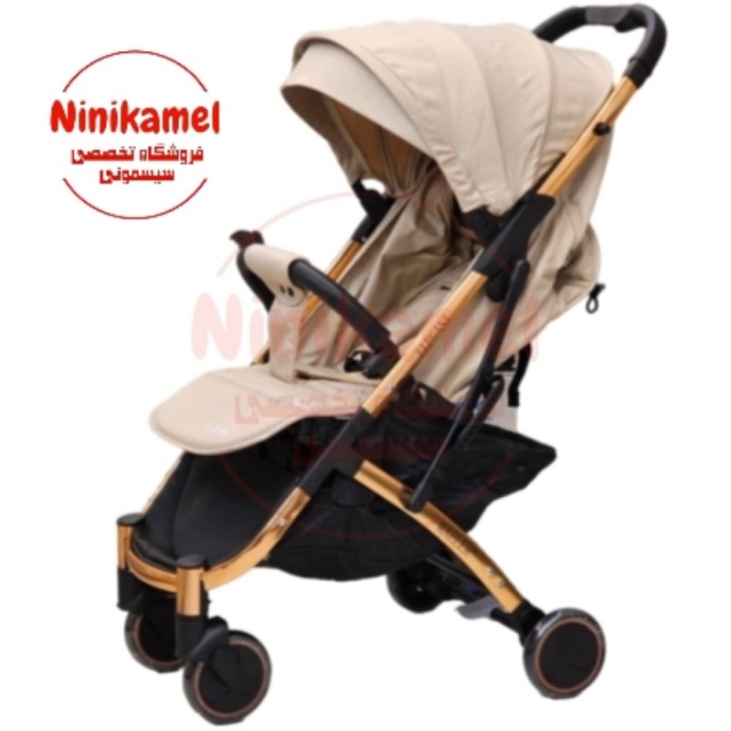 کالسکه مسافرتی مایلر مدل الگانت (کرم بدنه طلایی) Maeler Elegant (همراه کارت گارانتی ۱۲ ماهه شرکتی)