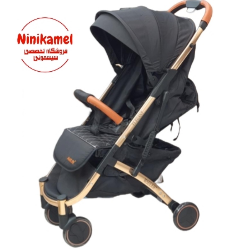 کالسکه مسافرتی مایلر مدل الگانت (دسته چرم قهوه ای) Maeler Elegant (همراه کارت گارانتی ۱۲ ماهه شرکتی)