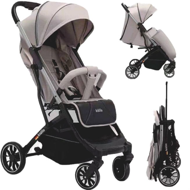 کالسکه کابین سایز و هواپیمایی کیدیلو k20 (کرم)(موجود در انبار) (ارسال فوری ۱ ساعته در تهران و ۲ روزه در شهرستان)