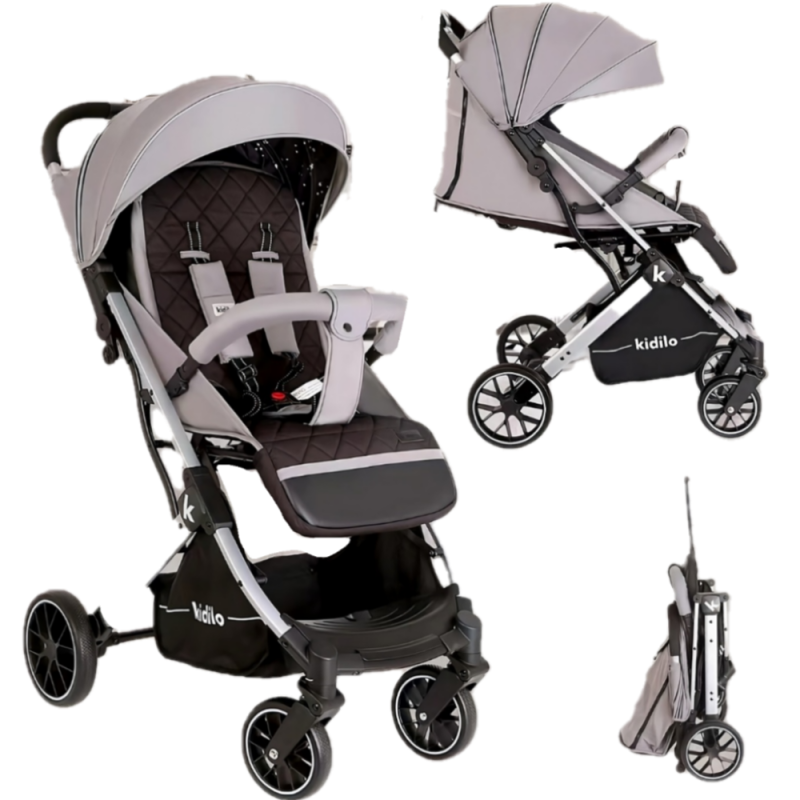 کالسکه چمدانی کیدیلو k12 (رنگ طوسی)