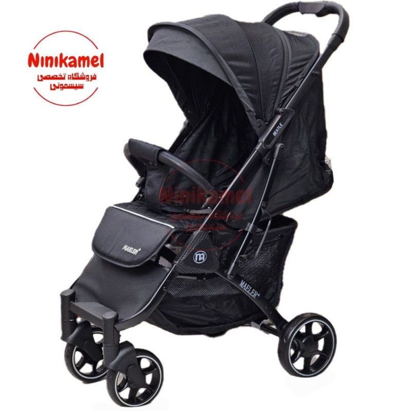 کالسکه چمدانی مایلر مدل بیتل Maeler BEATLI - مشکی مشکی (همراه کارت گارانتی ۱۲ ماهه شرکتی)