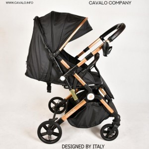 کالسکه مسافرتی دسته دو طرفه کاوالو موناكو Cavalo - بدنه طلایی