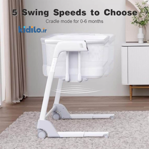 تخت گهواره کنار مادر ۳ کاره کیدیلو Kidilo SG506G - رنگ طوسی