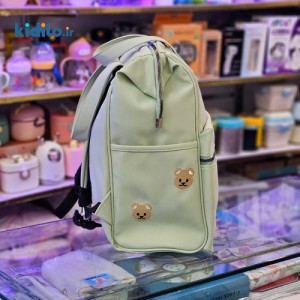 کوله پشتی لوازم کودک طرح تدی - کرم