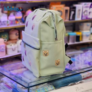 کوله پشتی لوازم کودک طرح تدی - کرم