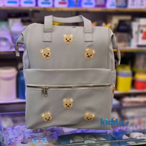 کوله پشتی لوازم کودک طرح تدی - کرم
