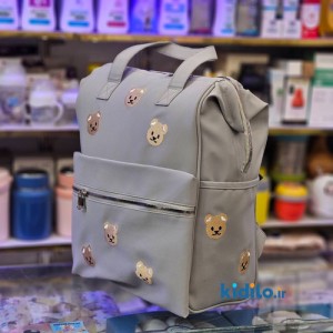 کوله پشتی لوازم کودک طرح تدی - کرم