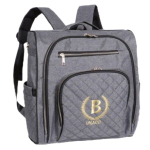 ساک لوازم یوناکو مدل بنیتا (طوسی نوار مشکی)