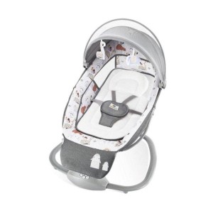 گهواره و نی نی لای لای موزیکال ماستلا Mastela طرح فیل و زرافه