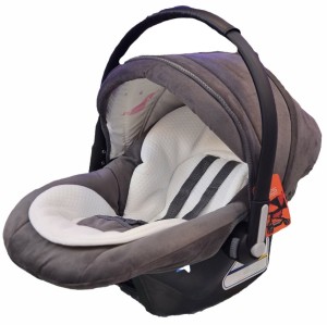 کریر ۴ کاره اگنس (پارچه طوسی تیره اعلا - دسته مشکی) (قابل تبدیل به صندلی ماشین)