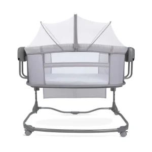 گهواره برقی و تخت ماستلا Mastela مدل 3in1 ( طوسی - مطابق تصویر )