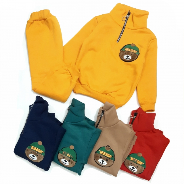 بلوز شلوار توکرک نیم‌زیپ