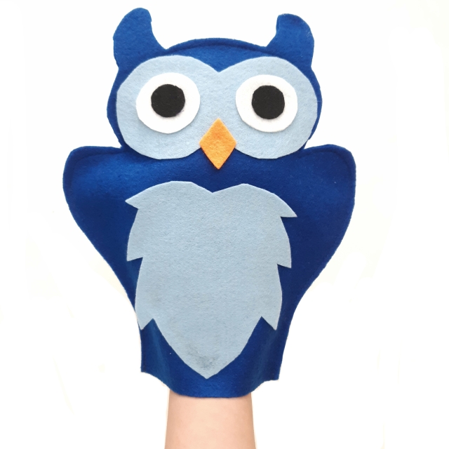 عروسک نمایش جغد کاربنی