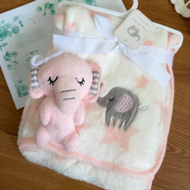 پتو و عروسک بیبی بلانکت فیل