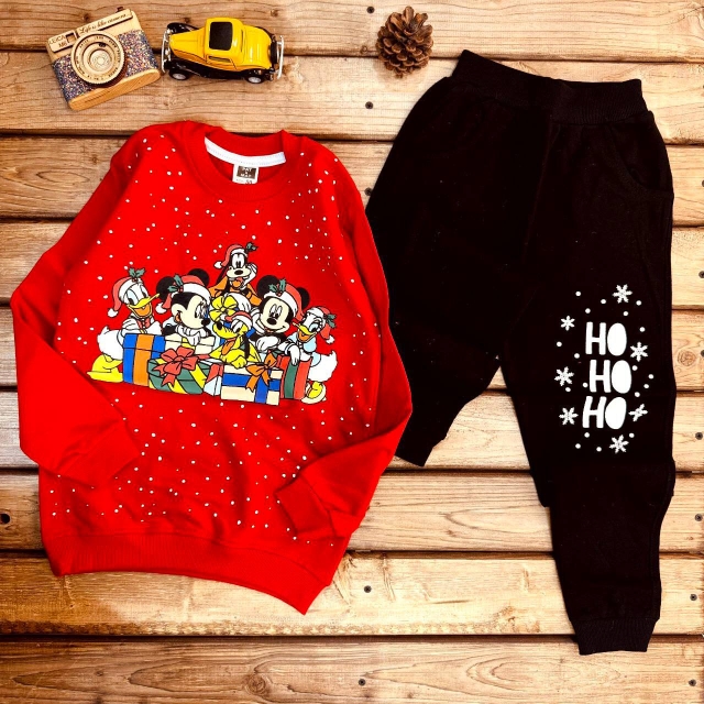 بلوز شلوار دورس یلدایی میکی‌موس