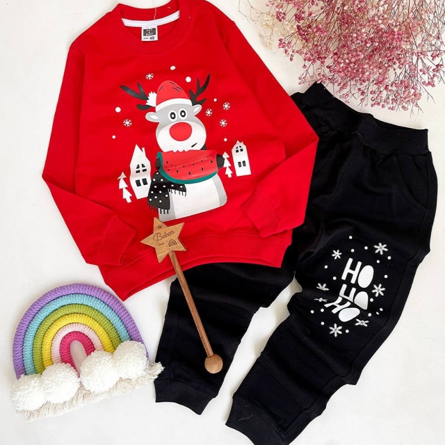 بلوز شلوار دورس گوزن هندوانه