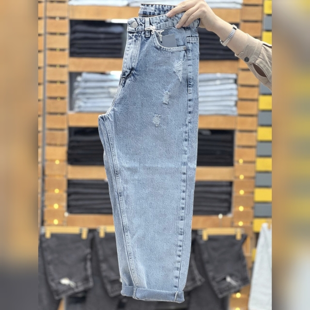 شلوار لی مام استایل