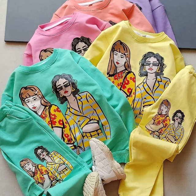 بلوز شلوار دورس دو دختر