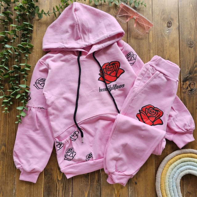 هودی شلوار دورس گل