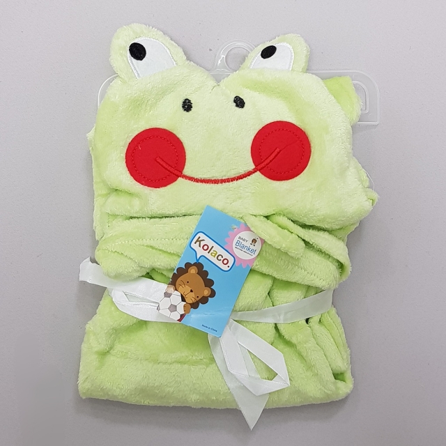 پتو کلاهدار قورباغه لپ‌قرمز