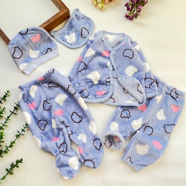 ست پنج تیکه بیمارستانی خارجی آبی ابری