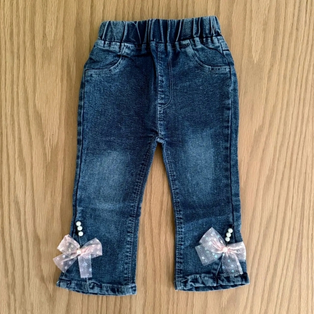 شلوار جین خارجی پاپیون قلب