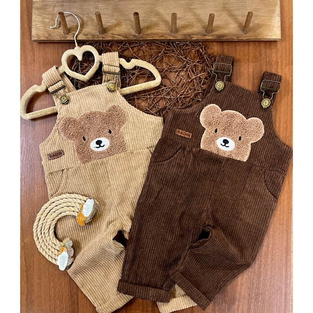 بیلر مخمل کبریتی تدی قهوه‌ای