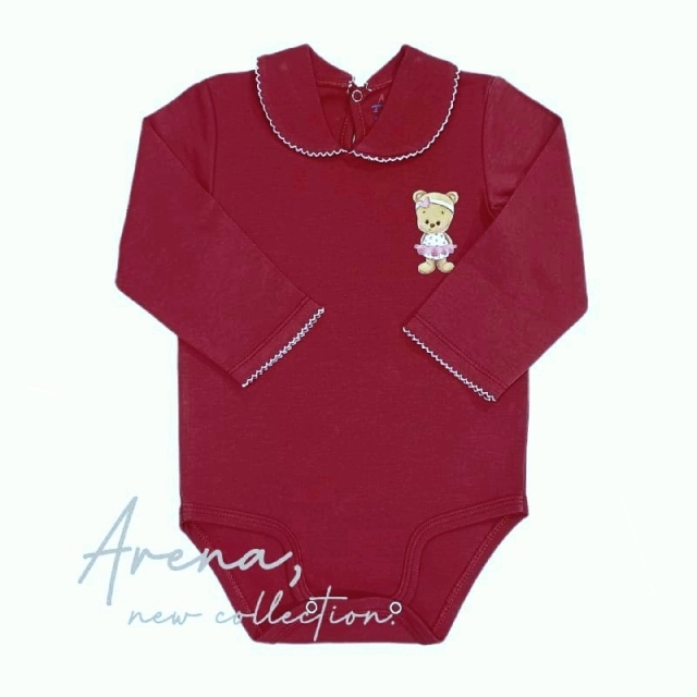 بادی زیربلند یقه‌ب‌ب عنابی