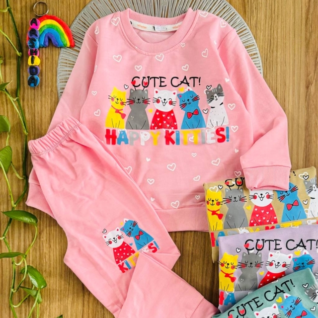 بلوز شلوار گربه کیوت