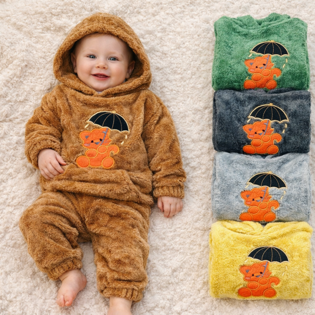 هودی شلوار حوله‌ای گربه