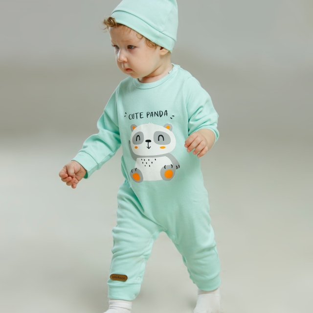 سرهمی کلاه فیروزه‌ای پاندا