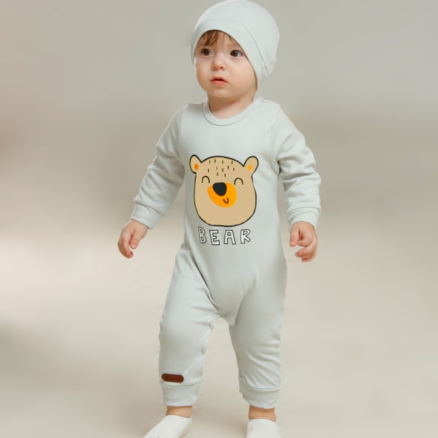 سرهمی کلاه طوسی خرس