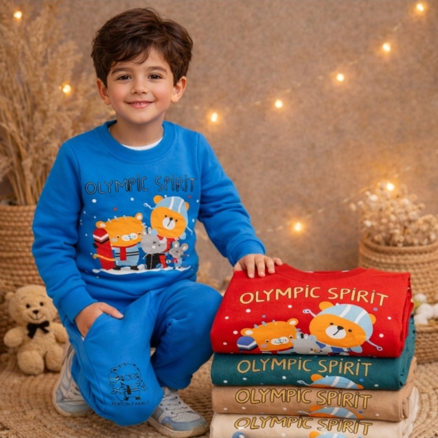 بلوز شلوار دورس حیوانات سورتمه