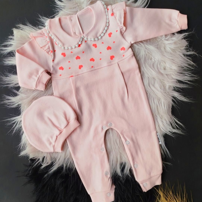 سرهمی کلاه قلب صورتی