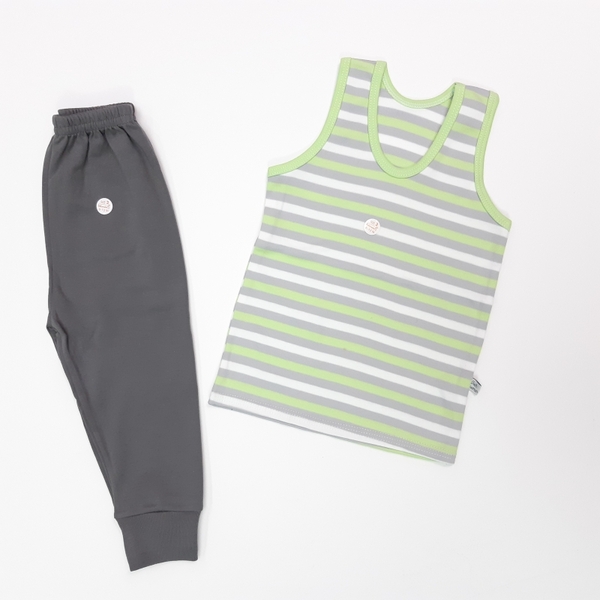 رکابی شلوار طوسی سبز