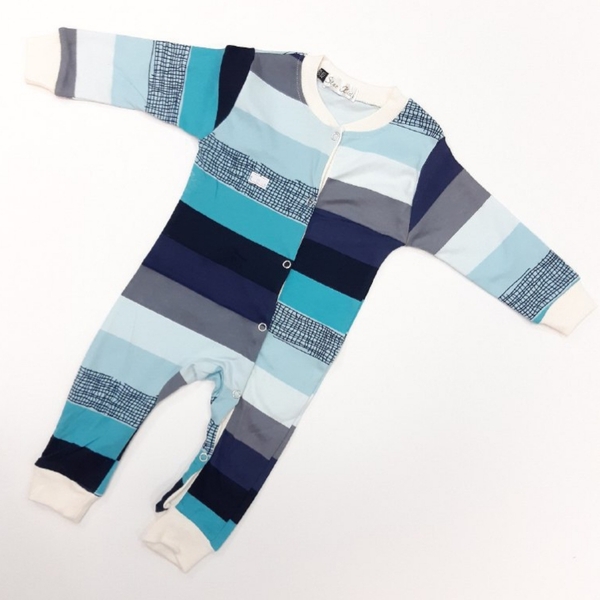 سرهمی راه‌راه آبی