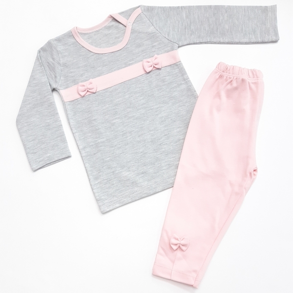 بلند شلوار طوسی صورتی