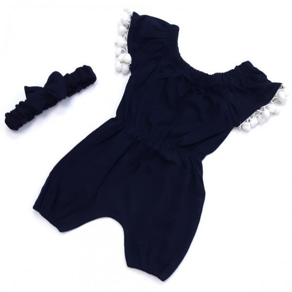 رامپر تل پوم‌دار سورمه‌ای