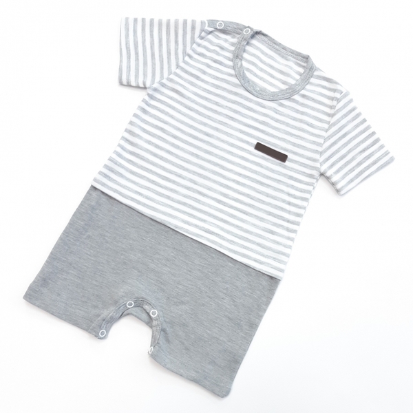 رامپر دو تیکه طوسی