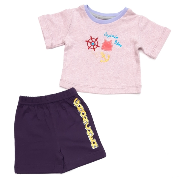 کوتاه شلوارک capitan blue صورتی بادمجونی