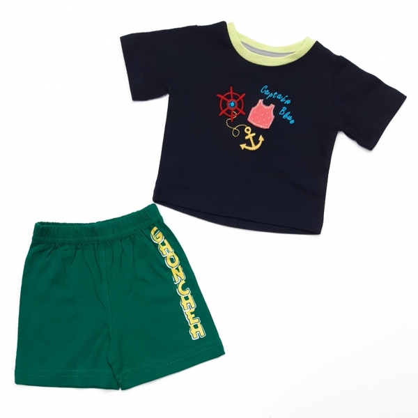 کوتاه شلوارک capitan blue مشکی سبز