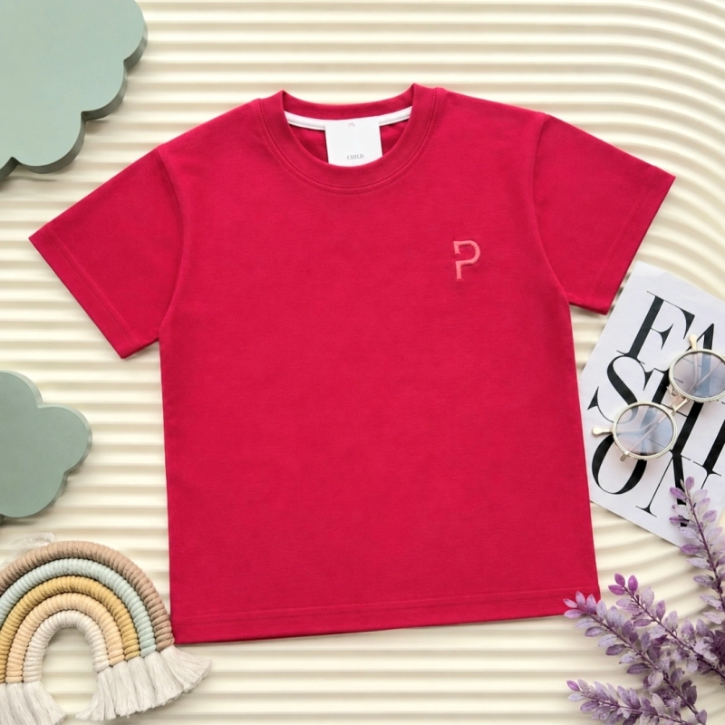 تیشرت P قرمز کمرنگ