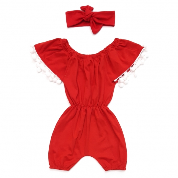 رامپر تل پوم‌دار قرمز