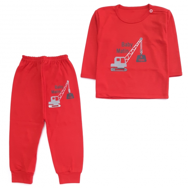 بلوز شلوار بیل‌مکانیکی قرمز