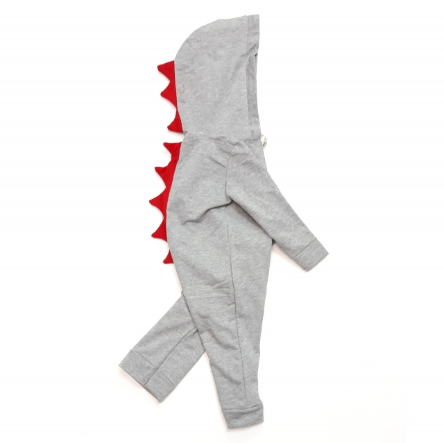 سرهمی طوسی‌پررنگ دایناسور قرمز